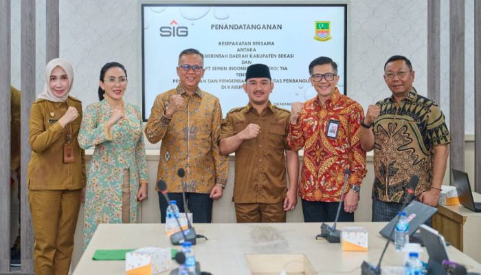 Pemkab Bekasi dan SIG Kolaborasi Tingkatkan Kualitas Pembangunan Infrastruktur dan SDM.