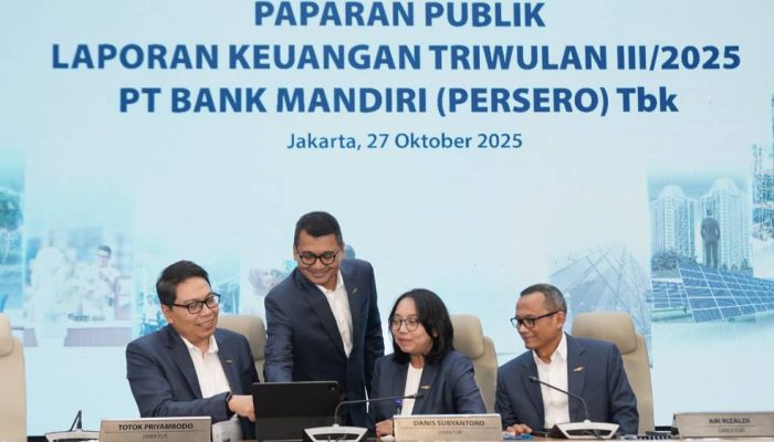 Bank Mandiri: Kredit Solid 11%, DPK Digital Tinggi, Kuartal III 2025.