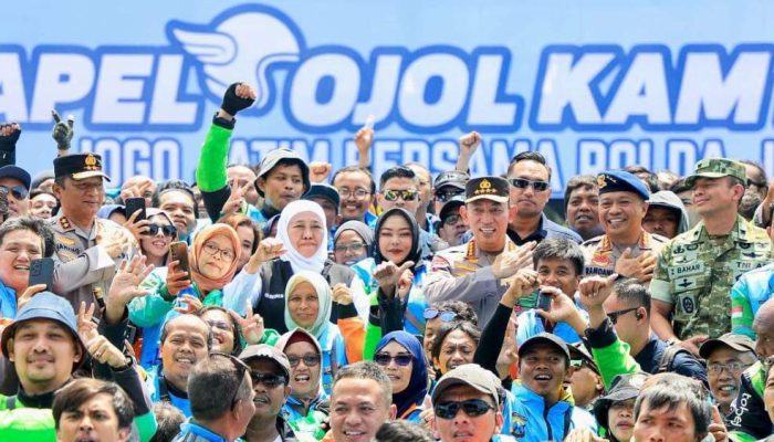 Kapolri–Khofifah Apresiasi Peran Ojol Jaga Kamtibmas Lewat Jogo Jatim
