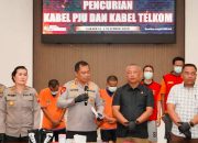 Polisi Tangkap Delapan Pelaku Pencurian Kabel Telkom dan PJU