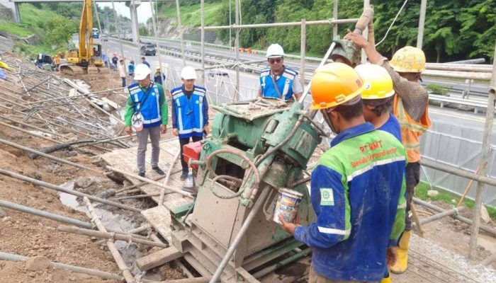 Perkuatan Tebing Tol Gempol–Pandaan Fokus KM 51, Rampung Februari