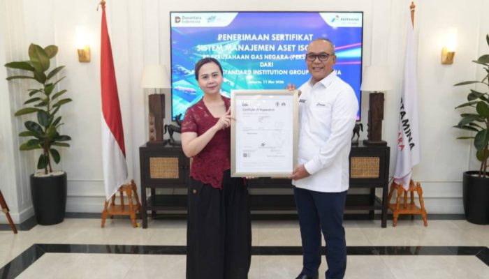 Kelola Infrastruktur Gas Nasional Secara Optimal, PGN Raih Sertifikasi ISO 55001