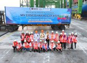 Pelayaran Global Makin Percaya, Terminal Teluk Lamong Sambut ‘Maiden Voyage’ MV Cosco Haifa