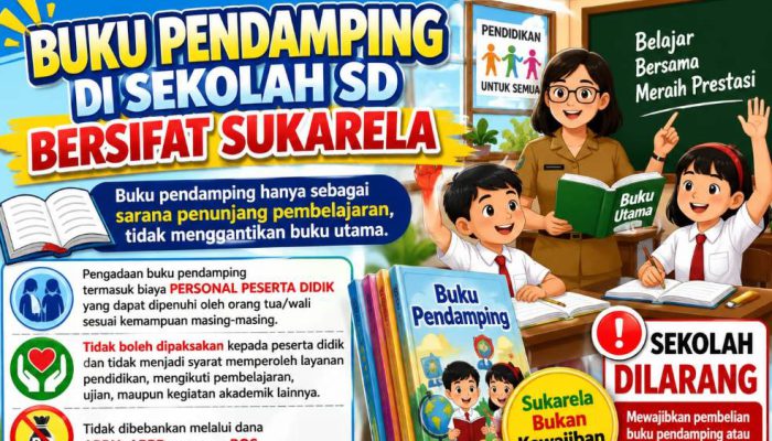 Lamongan Tegaskan Tidak Ada Kewajiban Membeli Buku Pendamping di SD