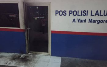 Pos Polisi di Margorejo Surabaya Diduga Diserang Bom Molotov