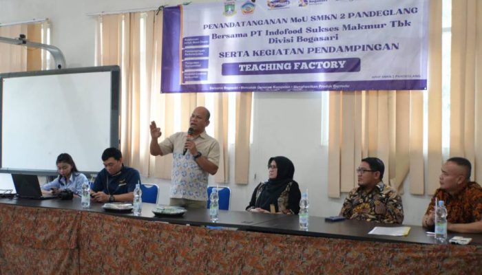Bogasari Resmi Kerja Sama Dukung TEFA SMKN 2 Pandeglang