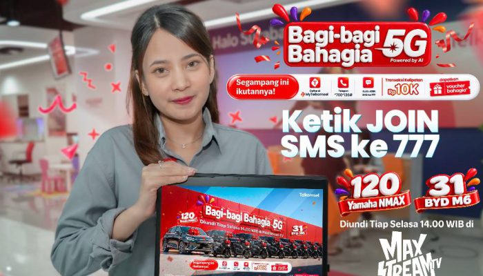 Telkomsel ”Bagi-Bagi Bahagia” 31 Mobil Listrik dan 120 Sepeda Motor, Serta Beragam Diskon dari Merchant Favorit